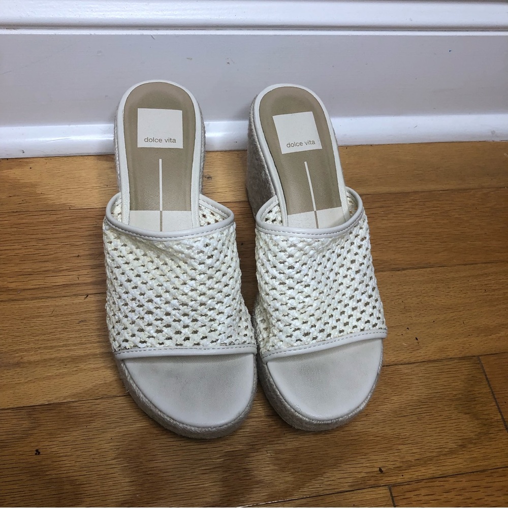 Dolce Vita woven wedge espadrilles
